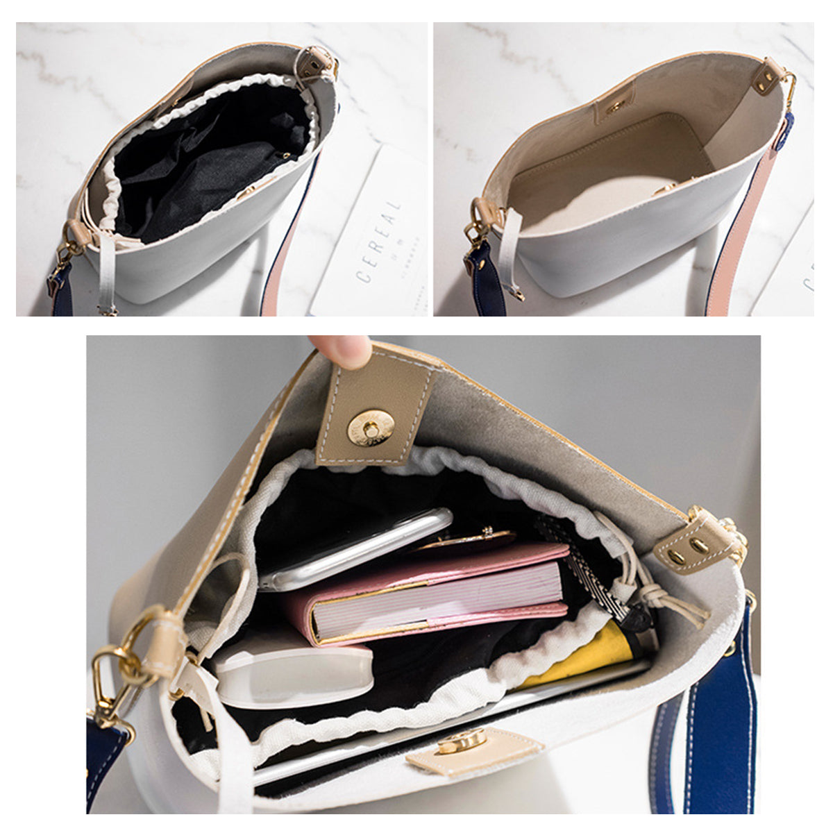 Women's Bucket Bag Single Shoulder Crossbody Bag Fashion Decoration