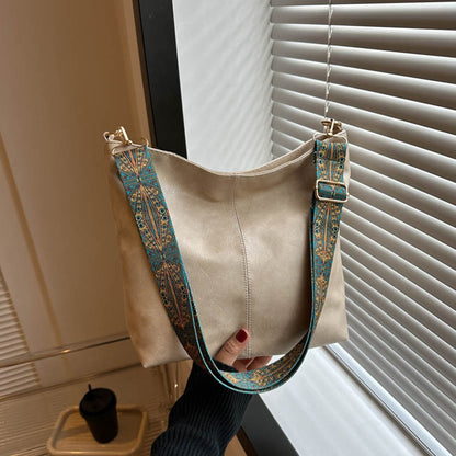 Single Shoulder Crossbody Large Capacity PU Bag