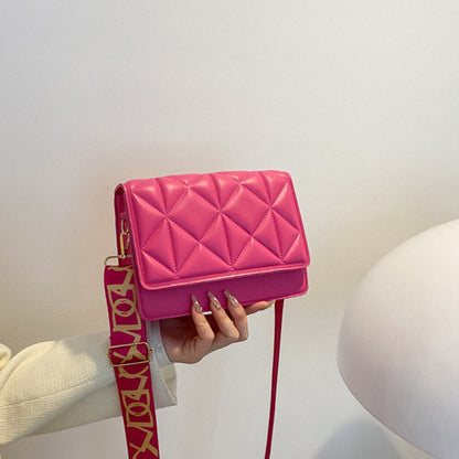 Solid Color Handbags Crossbody Small Square Bags