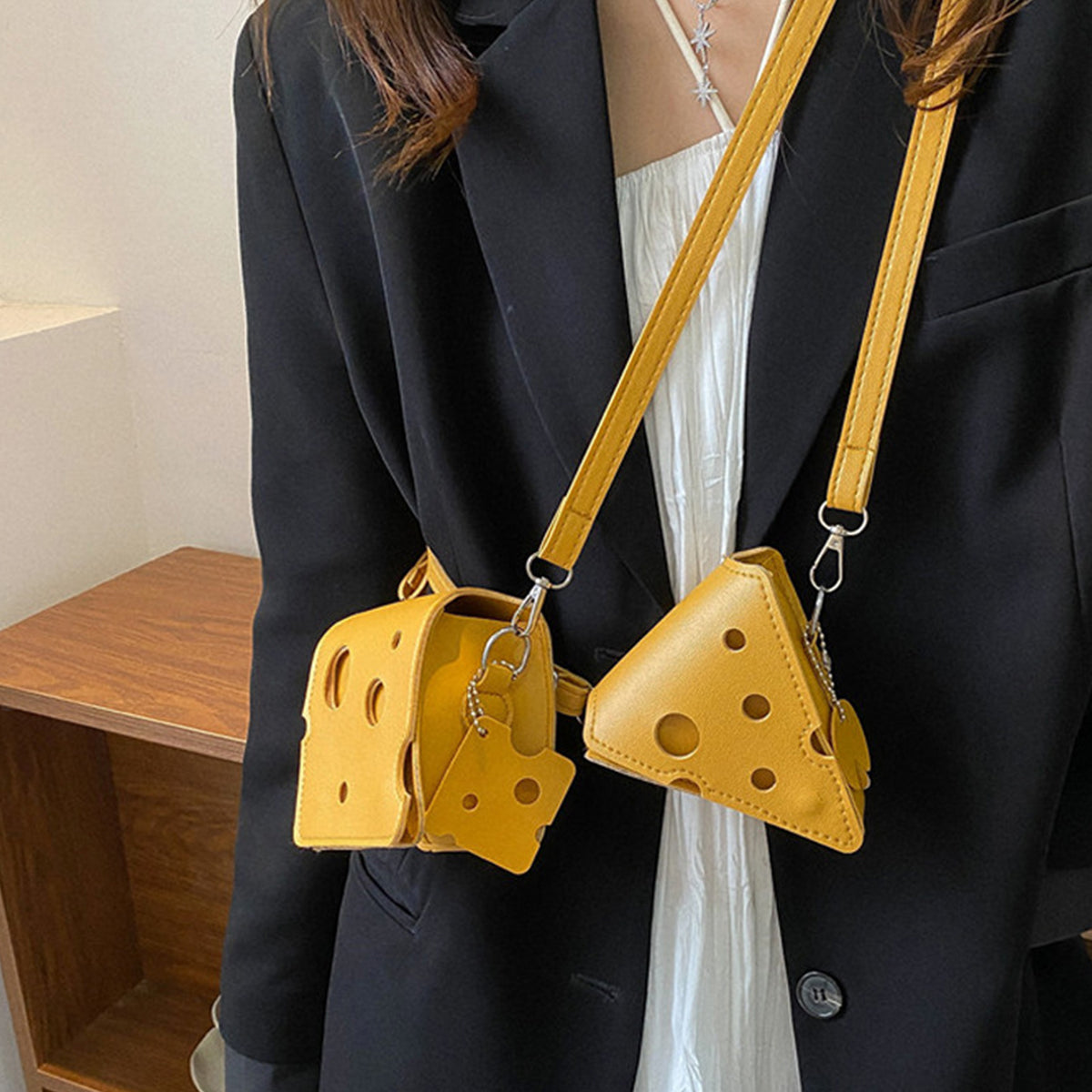 Women Cheese Bag Shoulder Crossbody Bag