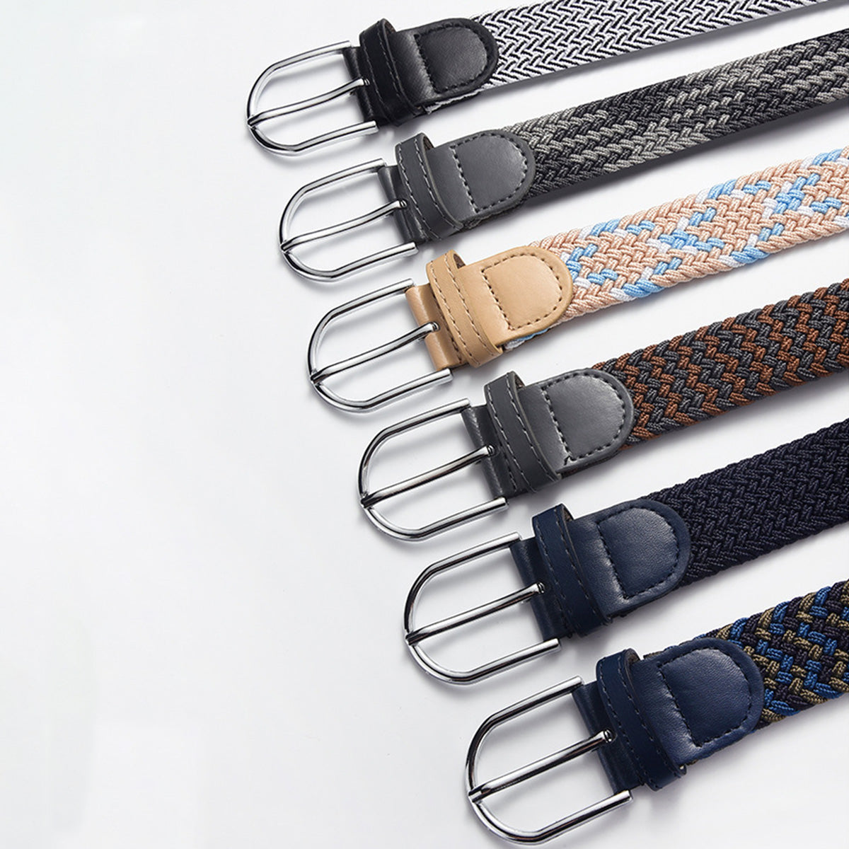 Woven Elastic Casual Men's Belt
