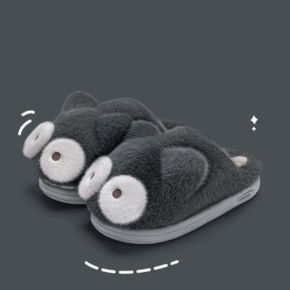 Fluffy Cotton Slippers for Women Warm Cotton Shoes