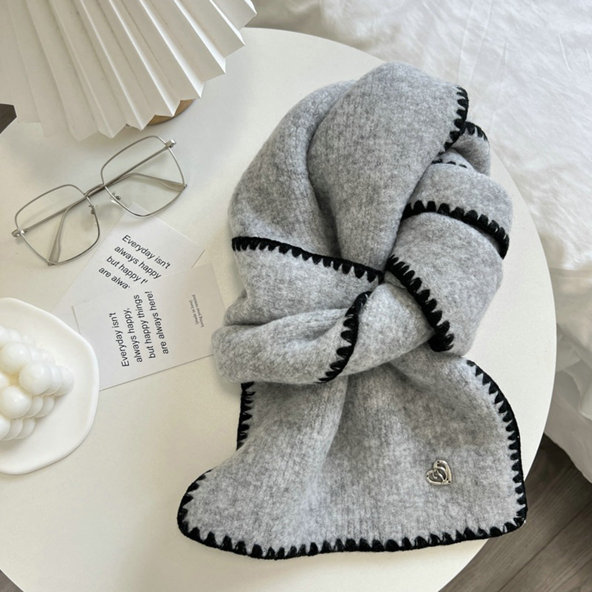 Korean Retro Versatile Knitted Scarf for Women