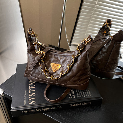 One-Shoulder Crossbody Underarm Chain Bag