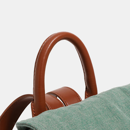 Washed Denim Commuter Backpack