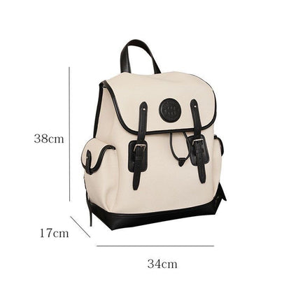 Large-Capacity Canvas Campus Backpack