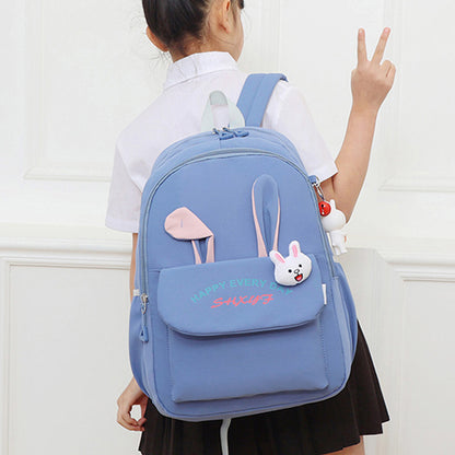 Elementary School Student Backpack with Rabbit Ears