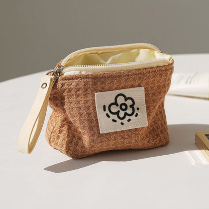 Cute Simple Fresh Flower Coin Purse