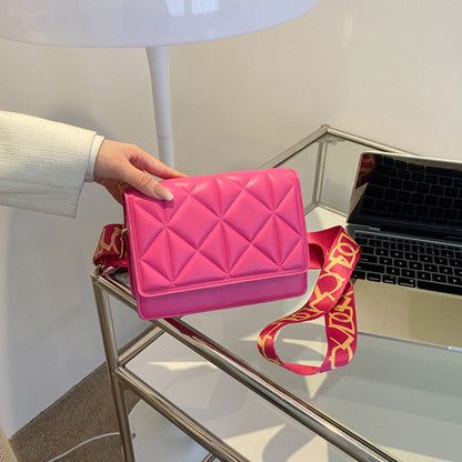 Solid Color Handbags Crossbody Small Square Bags