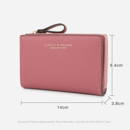 Cross Pattern PU Wallet for Women