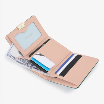 High-Grade Leather Creative Handmade Ladies Short Wallet