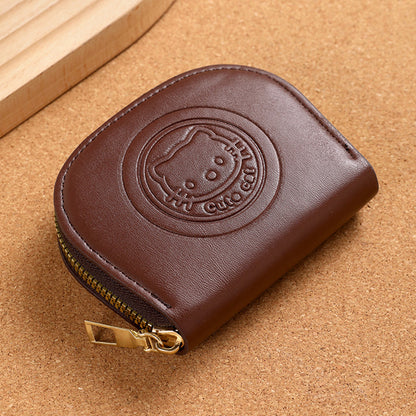 Cute Cat Bag Cartoon Zipper Clutch Bag