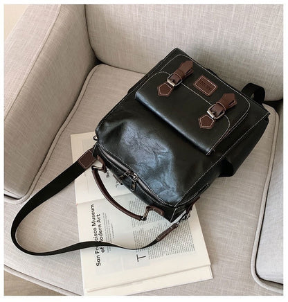 Retro British Simple College Student Backpack