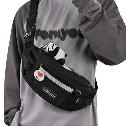 Large Capacity Cycling Waist Bag Messenger Bag