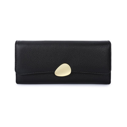 Classic Lychee Pattern Tri-fold Wallet