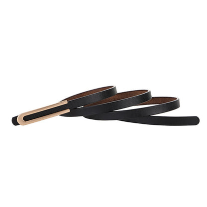 Small Leather Belt for Women's Dress