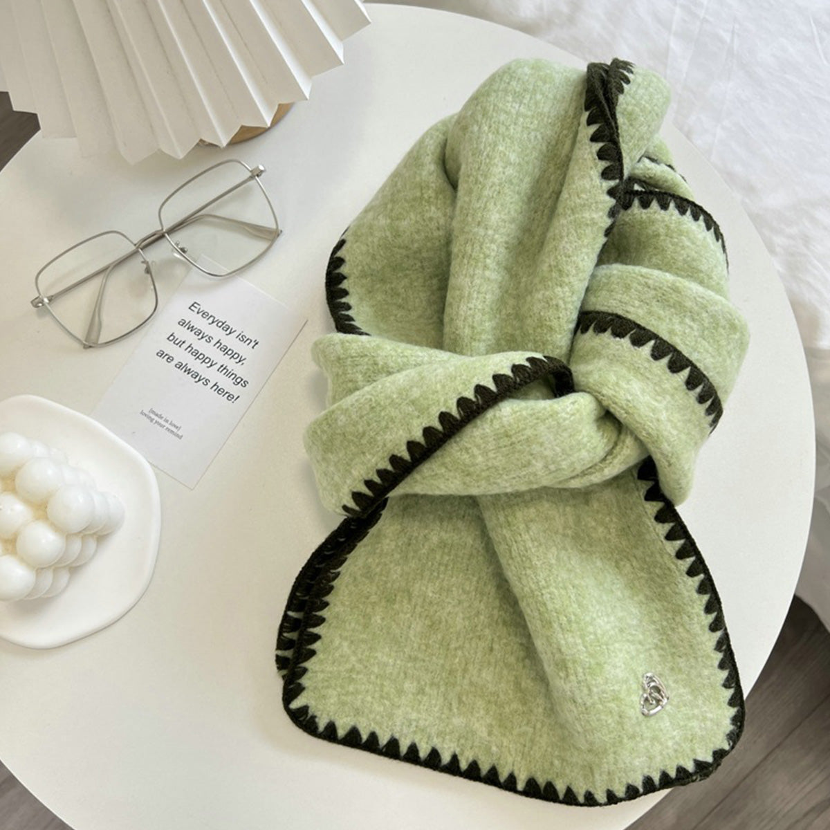 Korean Retro Versatile Knitted Scarf for Women
