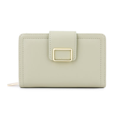 Multifunctional Solid Color PU Ladies Wallet
