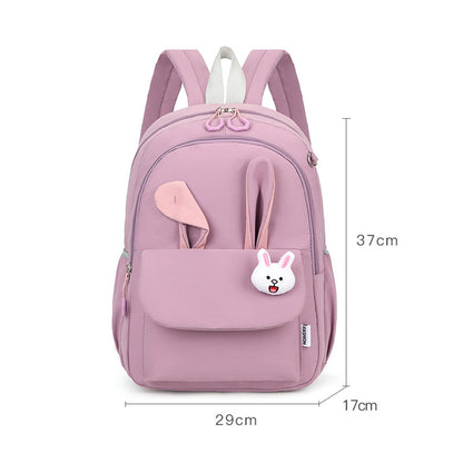 Elementary School Student Backpack with Rabbit Ears