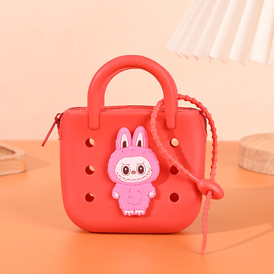 Cute cartoon silicone coin pocket coin purse