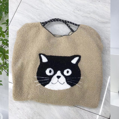 Japanese Cartoon Embroidered Tote Bag