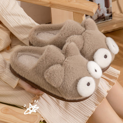 Fluffy Cotton Slippers for Women Warm Cotton Shoes
