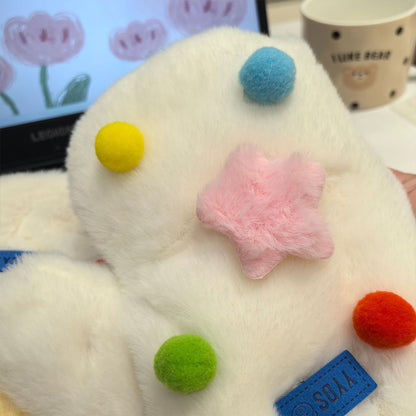 Women's Plush Mittens Winter Warm Plush Gloves