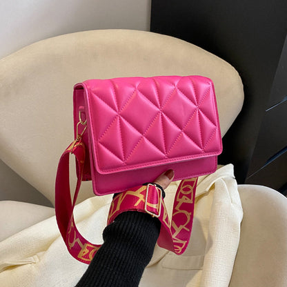Solid Color Handbags Crossbody Small Square Bags