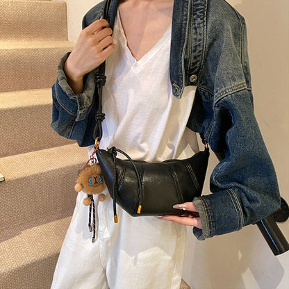 Casual Retro Bag Women 2025 Messenger Bag Commuter Croissant Bag