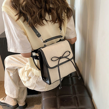 Korean Style Bow Shoulder Bag Square Handbag Shoulder Bag