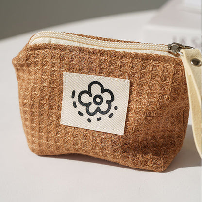 Cute Simple Fresh Flower Coin Purse