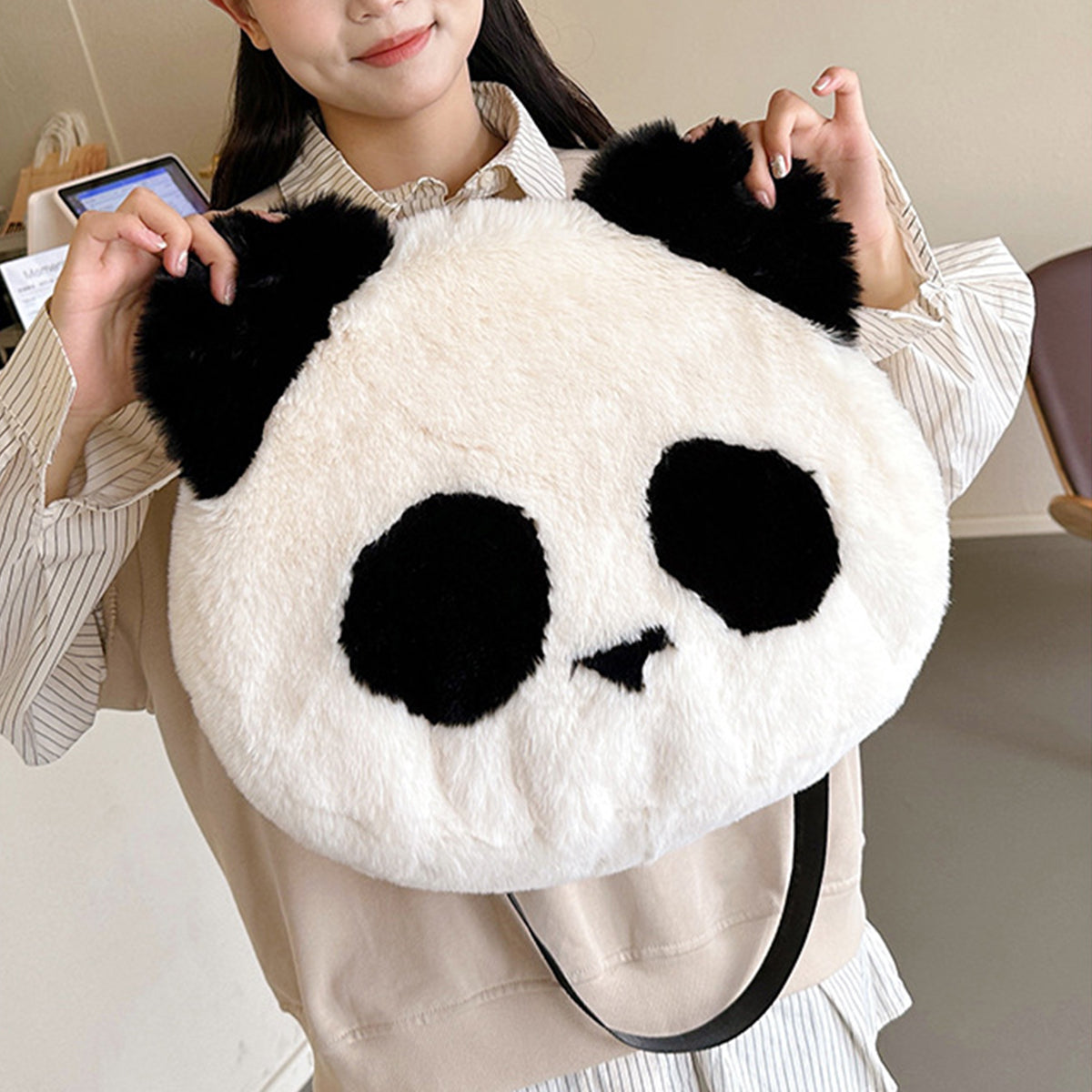 Plush Panda Shoulder Bag Cute Crossbody Bag