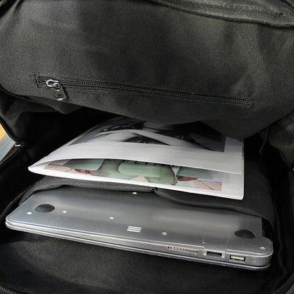 Leather Backpack USB Charging Men Business Backpack