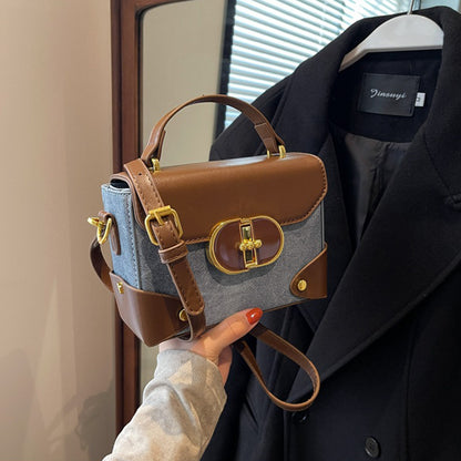 Retro Shoulder Messenger Bag Handbag Small Square Bag
