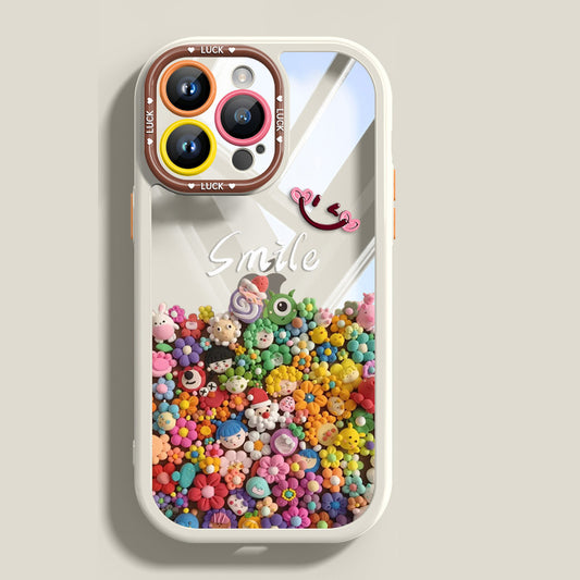 iPhone 16pro Cute Colorful Doll Mobile Phone Case