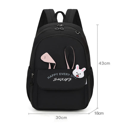 Elementary School Student Backpack with Rabbit Ears