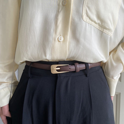 Retro Suit Women's Small Belt Decoration