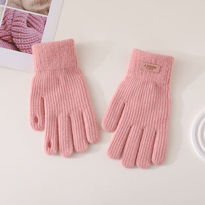 Winter Cycling Warm Plush Touch Screen Gloves