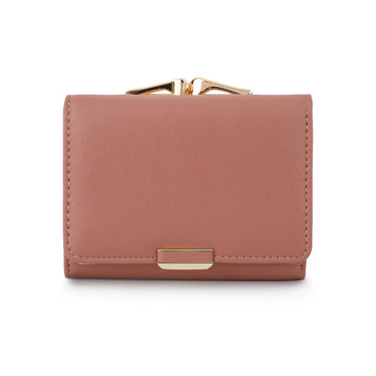 High-Grade Leather Creative Handmade Ladies Short Wallet