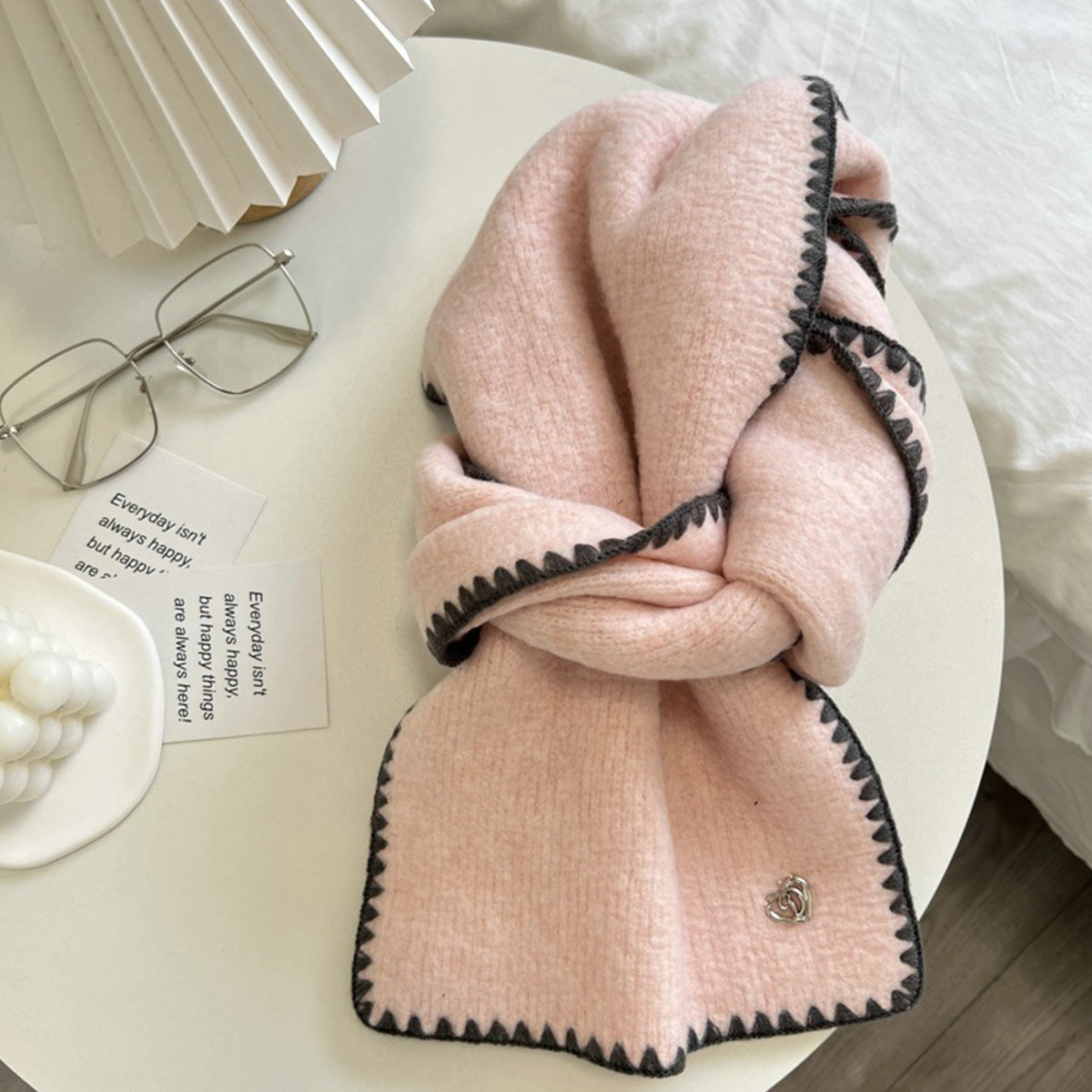 Korean Retro Versatile Knitted Scarf for Women