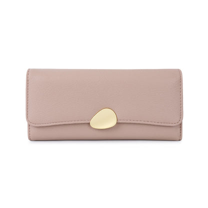 Classic Lychee Pattern Tri-fold Wallet